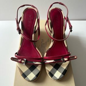 Burberry Wedge Sandal, EU38